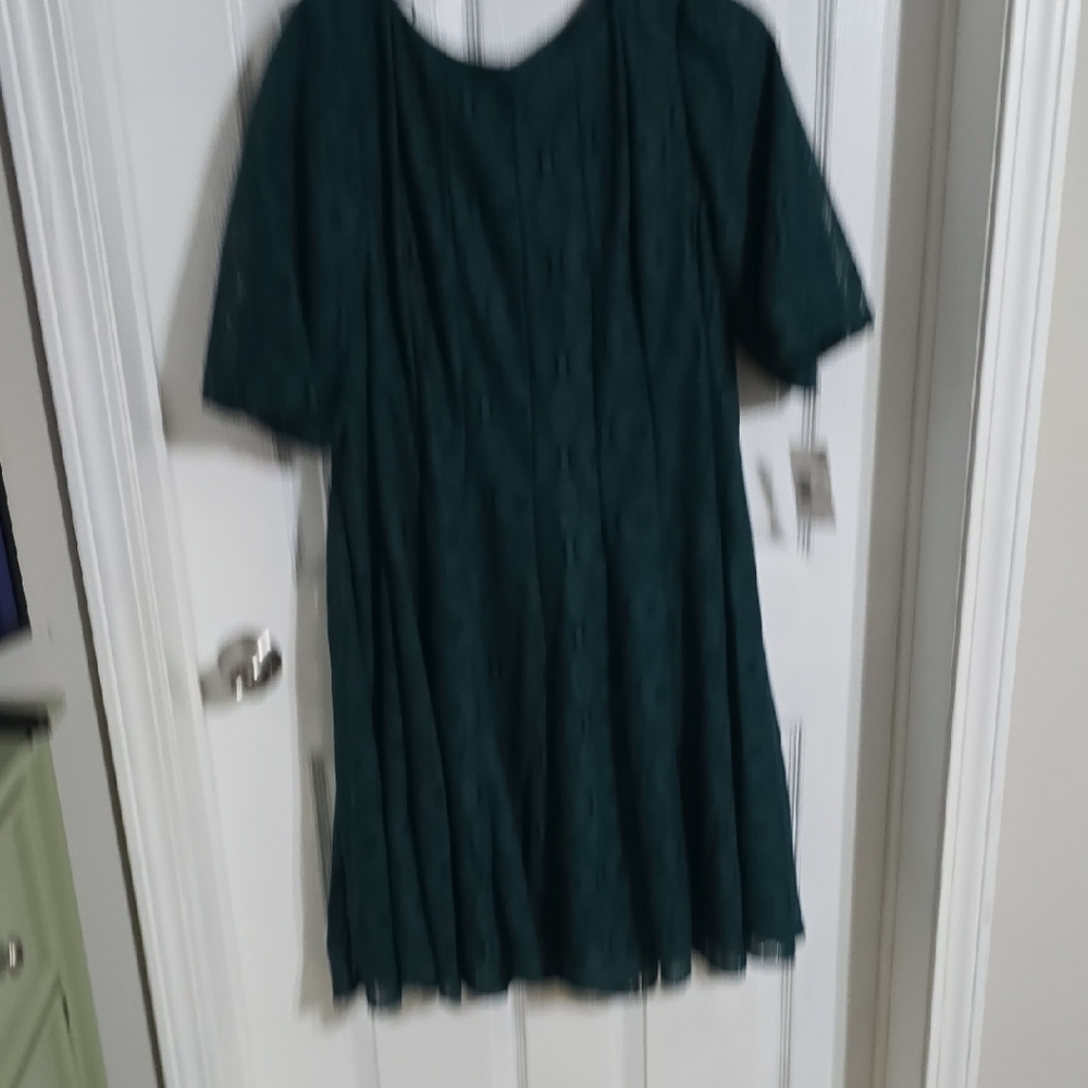 Emerald Dark Green Long Sleeve Dress